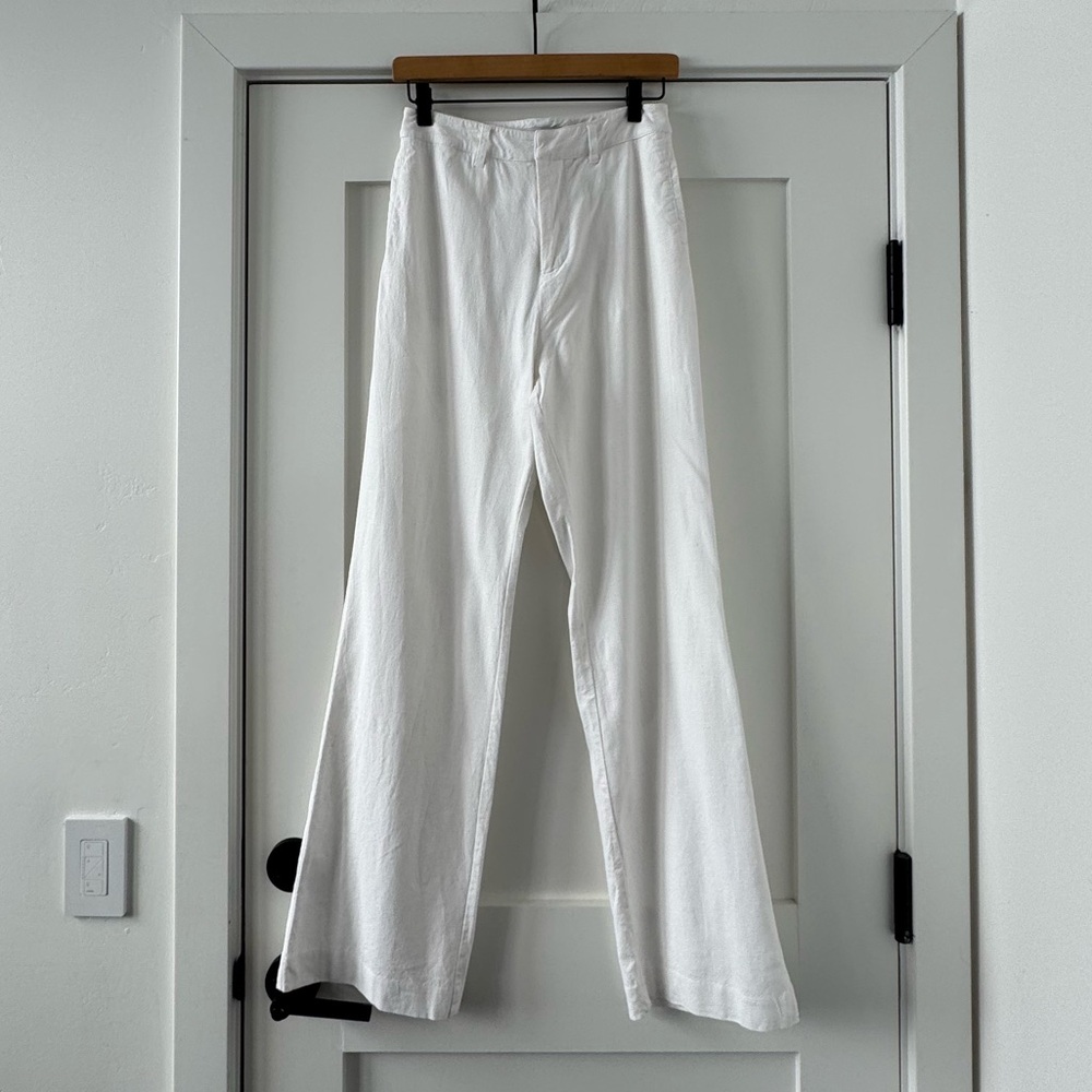 All Things Golden White linen trousers